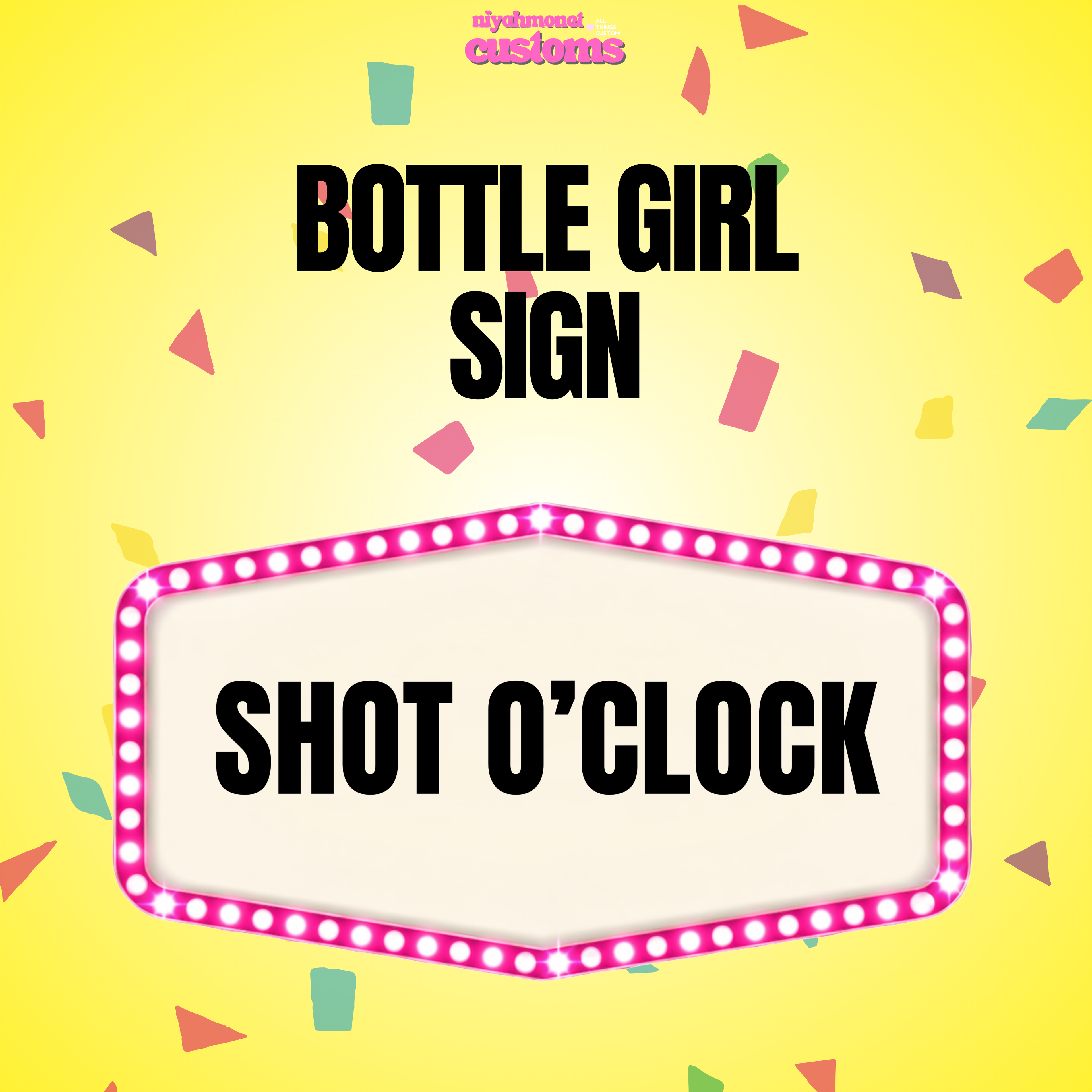 BOTTLE GIRL SIGN
